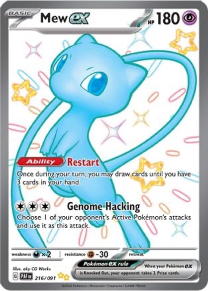 Pokemon Mew EX Shiny Full-Art Paldean-Fates