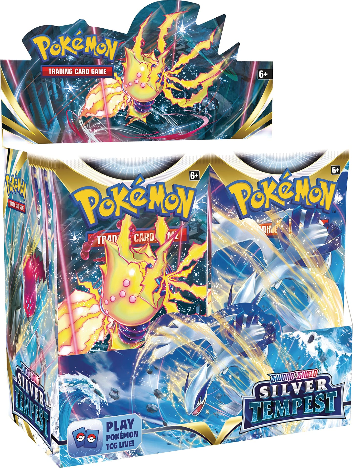 Pokémon trading card game packaging with character illustration
