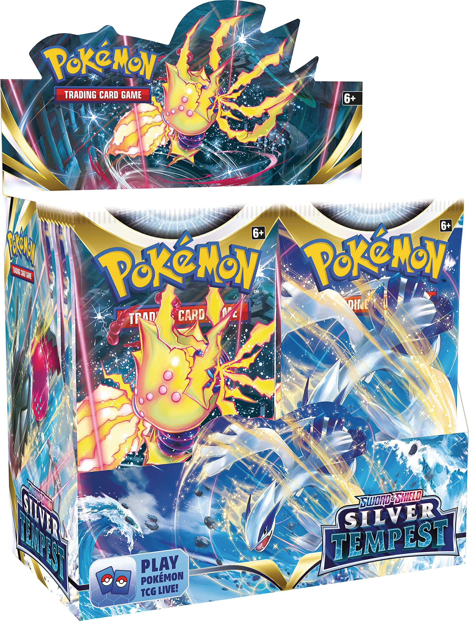 Pokémon trading card game packaging with character illustration