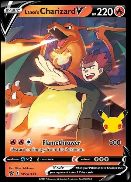 Pokemon Lances Charizard Black-Star Celebration Card