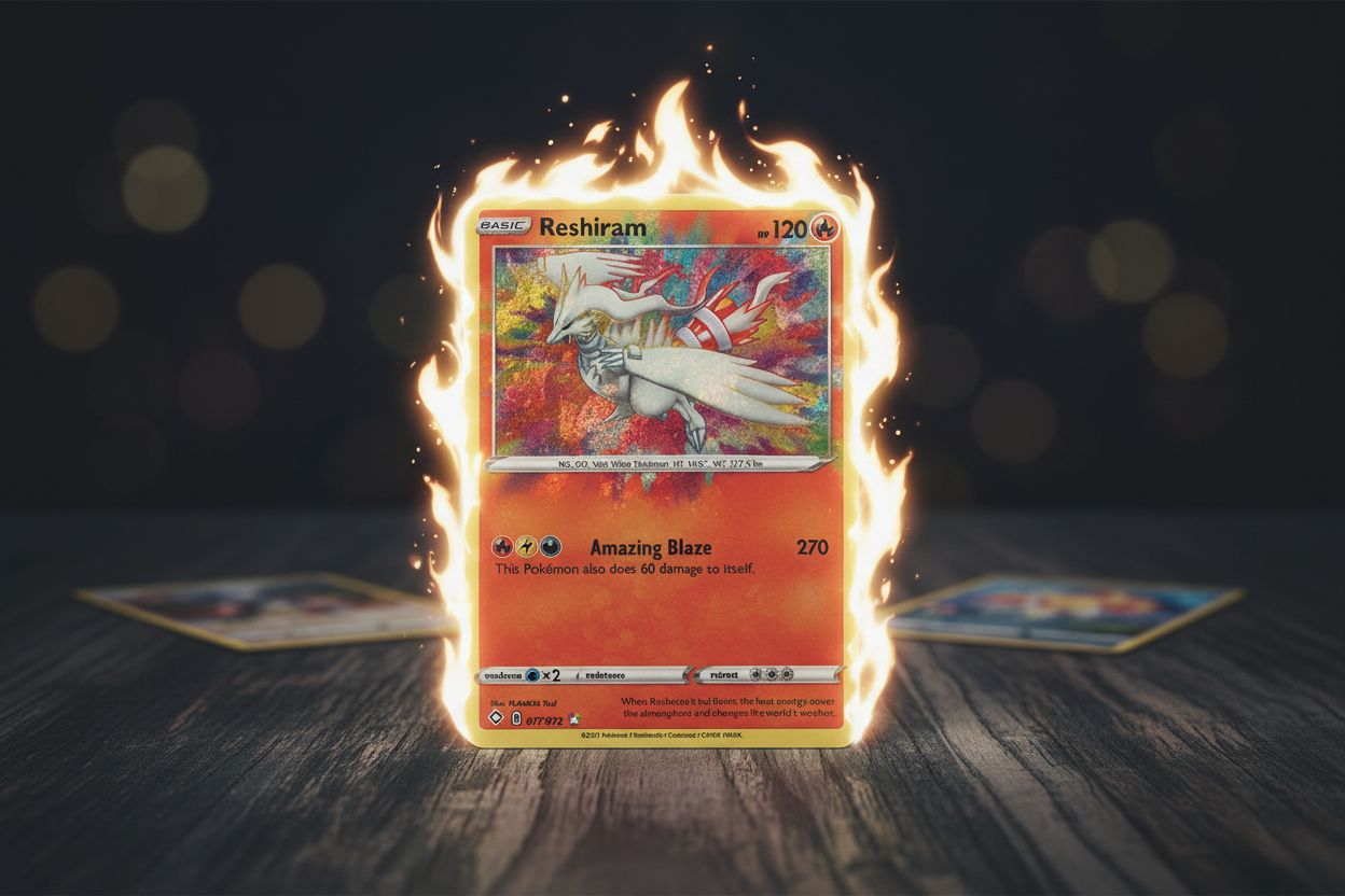 Pokémon Card Shining Fates 017/072 Reshiram Rare Holo