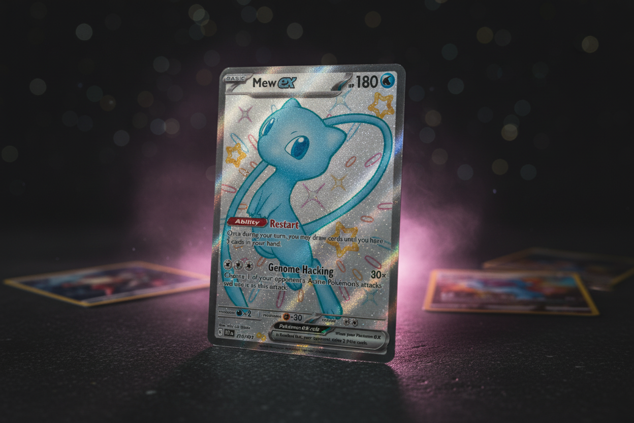 Pokémon Mew ex 216/091 Shiny Full Art Ultra Rare Paldean Fates