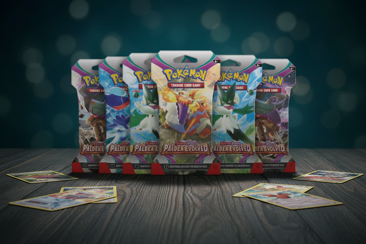 Pokémon TCG Scarlet & Violet Paldea Evolved 8 Sleeved Booster Packs