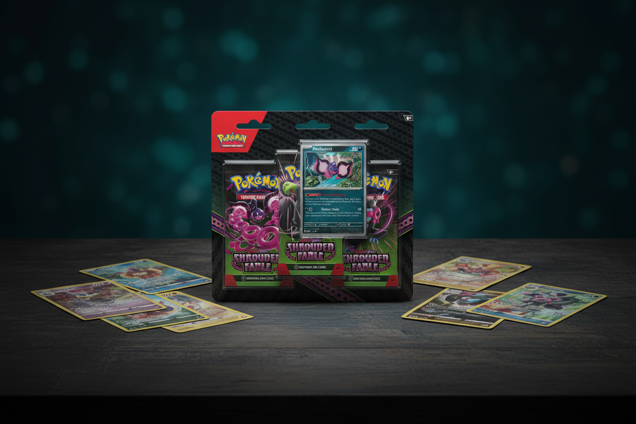 Pokémon TCG Scarlet & Violet Shrouded Fable Three Booster Blister